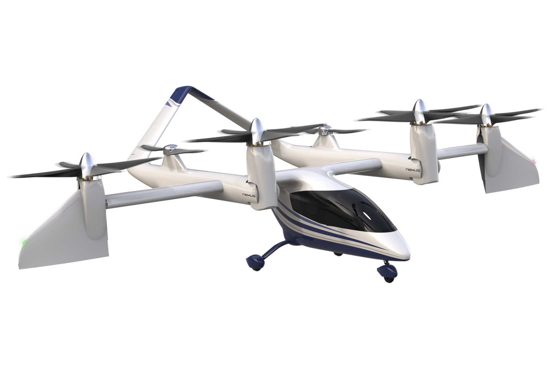Textron Nexus eVTOL passenger aircraft concept design drawing Textron Nexus eVTOL passenger aircraft concept design drawing
